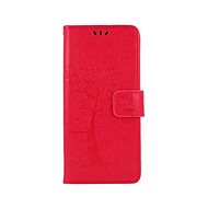 TopQ Xiaomi Redmi 9C booklet Dark pink tree owls 56030 - Phone Case