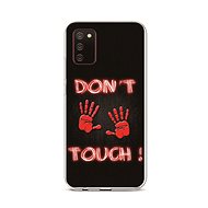 TopQ Samsung A02s silicone Don't Touch Red 55813 - Phone Cover