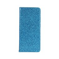 Forcell Samsung A02s book glitter blue 56532 - Phone Case