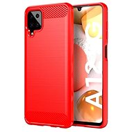 TopQ Samsung A12 silicone red 56657 - Phone Cover