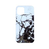 TopQ iPhone 12 Pro silicone Marble Glitter white-black 57327 - Phone Cover
