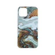 TopQ iPhone 12 Pro silicone Marble Glitter mint 57326 - Phone Cover
