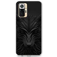 TopQ Xiaomi Redmi Note 10 Pro Silicone Black Wolf 58109 - Phone Cover