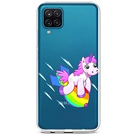 TopQ Samsung A12 silicone Flying Unicorn 57772 - Phone Cover