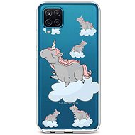 TopQ Samsung A12 silicone Grey Unicorns 57746 - Phone Cover
