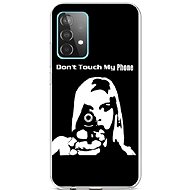 TopQ Samsung A52 silicone Don't Touch Gun 57345 - Phone Cover