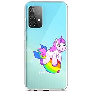 TopQ Samsung A52 silicone Flying Unicorn 57405 - Phone Cover