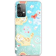 TopQ Samsung A52 silicone Happy Cats 57386 - Phone Cover