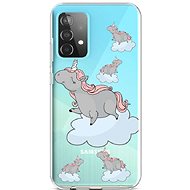 TopQ Samsung A52 silicone Grey Unicorns 57379 - Phone Cover