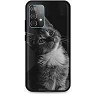 TopQ Samsung A52 silicone Cute Cat 57445 - Phone Cover