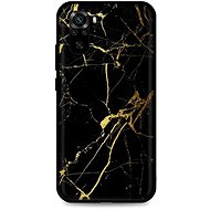TopQ LUXURY Xiaomi Redmi Note 10 solid Marble black-gold 58006 - Phone Cover