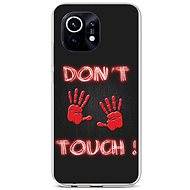 TopQ Xiaomi Mi 11 silicone Don't Touch Red 57821 - Phone Cover