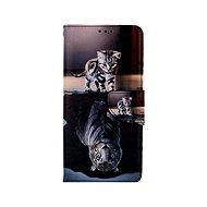TopQ Xiaomi Redmi Note 10 booklet Tiger 58271 - Phone Case