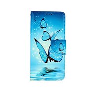 TopQ Xiaomi Redmi Note 10 Pro booklet Blue butterflies 58057 - Phone Case