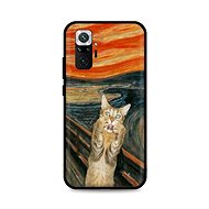 TopQ Xiaomi Redmi Note 10 Pro silicone Scared Cat 59163 - Phone Cover