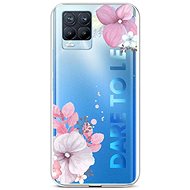 TopQ Realme 8 Pro Silicone Violet Blossom 58797 - Phone Cover