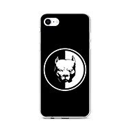 TopQ iPhone SE 2020 Silicone Black and White Pitbull 58775 - Phone Cover