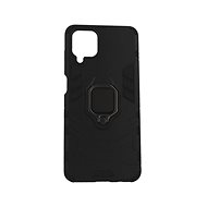 TopQ Samsung A12 durable black with ring 56178 - Phone Cover
