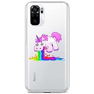 TopQ Xiaomi Redmi Note 10 silicone Rainbow Splash 59054 - Phone Cover