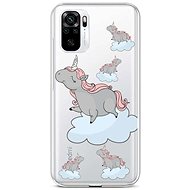 TopQ Xiaomi Redmi Note 10 silicone Grey Unicorns 59022 - Phone Cover