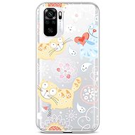 TopQ Xiaomi Redmi Note 10 silicone Happy Cats 59014 - Phone Cover