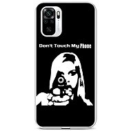 TopQ Xiaomi Redmi Note 10 silicone Don't Touch Gun 59008 - Phone Cover