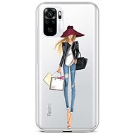 TopQ Xiaomi Redmi Note 10 silicone Lady 2 59046 - Phone Cover
