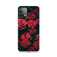 TopQ Samsung A52 silicone Red rosettes 58680 - Phone Cover