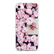 TopQ iPhone SE 2020 silicone Pink flowers 58727 - Phone Cover