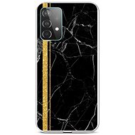 TopQ STYLE Samsung A52 silicone Marble black-gold 58585 - Phone Cover