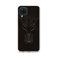 TopQ Samsung A12 silicone Black Wolf 55822 - Phone Cover