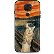 TopQ Xiaomi Redmi Note 9 silicone Scared Cat 51155 - Phone Cover