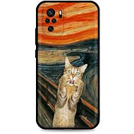 TopQ Xiaomi Redmi Note 10 silicone Scared Cat 59219 - Phone Cover