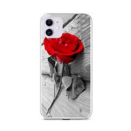 TopQ iPhone 11 silicone Red Rose 58927 - Phone Cover
