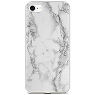 TopQ STYLE iPhone SE 2020 Silicone Marble White 58550 - Phone Cover