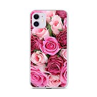 TopQ iPhone 11 silicone Pink rosettes 58941 - Phone Cover