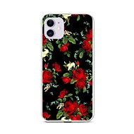 TopQ iPhone 11 silicone Flowers of roses 58805 - Phone Cover