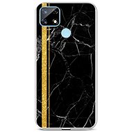 TopQ STYLE Realme 7i Silicone Marble Black-Gold 58560 - Phone Cover