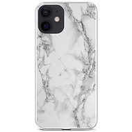 TopQ STYLE iPhone 12 Silicone Marble White 58556 - Phone Cover