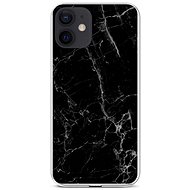 TopQ STYLE iPhone 12 Silicone Marble Black 58555 - Phone Cover