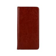 TopQ Special iPhone 12 book case brown 53671 - Phone Case