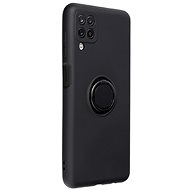 TopQ RING Samsung A12 silicone black 59478 - Phone Cover