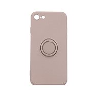 TopQ RING iPhone SE 2020 silicone beige 59476 - Phone Cover