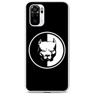 TopQ Xiaomi Redmi Note 10 silicone Black and white pitbull 59610 - Phone Cover