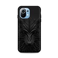 TopQ Xiaomi Mi 11 Lite silicone Black Wolf 60200 - Phone Cover