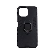 TopQ Xiaomi Mi 11 Lite durable black with ring 60327 - Phone Cover