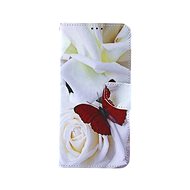 TopQ Xiaomi Redmi Note 9 Pro booklet Red butterfly 59891 - Phone Case