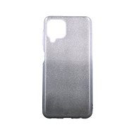 TopQ Samsung A22 glitter silver-black 60425 - Phone Cover