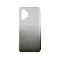 TopQ Samsung A32 glitter silver-black 59585 - Phone Cover