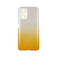 TopQ Xiaomi Redmi Note 10 Pro glitter silver-orange 59583 - Phone Cover